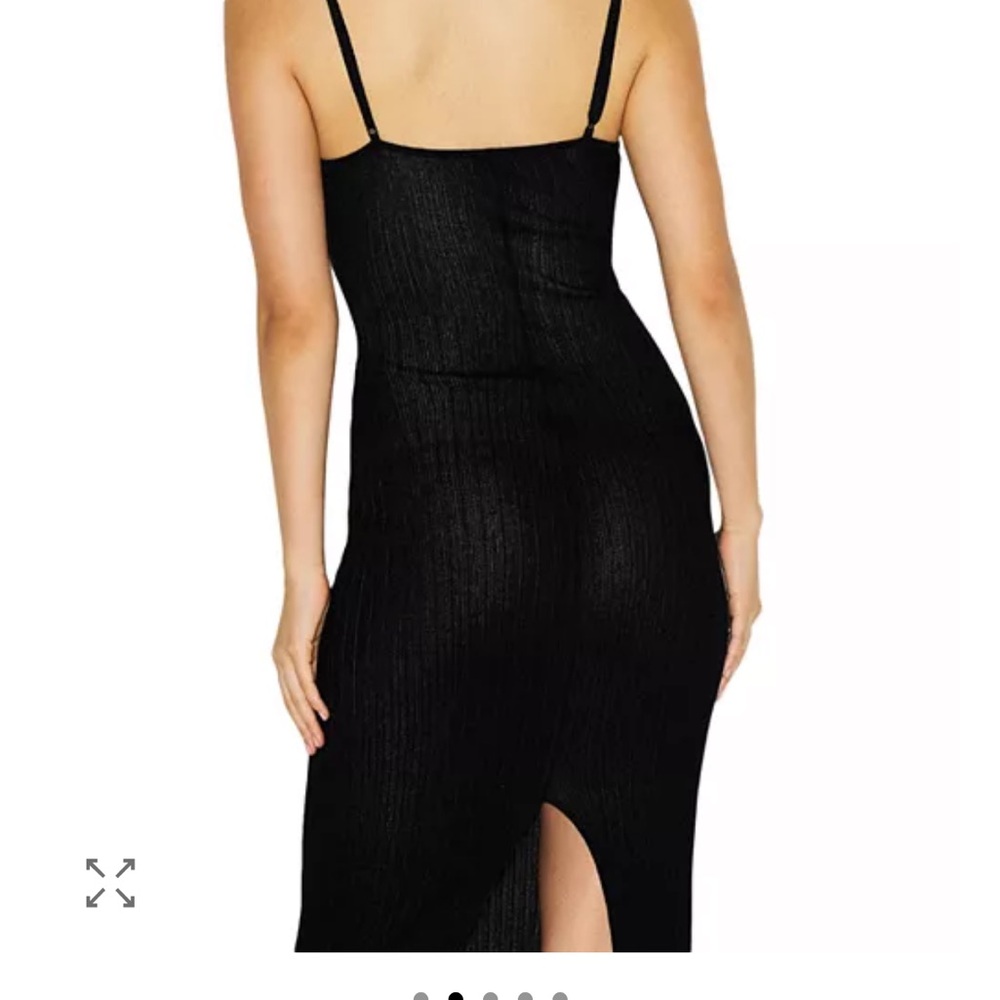 SKIMS Onyx Sheer Knit MIDI Dress Small NWT - Picture 11 of 13